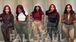 COLLECTIVE FALL HAUL 2022 PRETTYLITTLETHING FASHION NOVA TARGET HampM FOREVER 21 [upl. by Aicilehp]