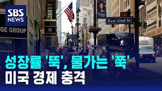 성장률 뚝 물가는 쭉 미국 경제 충격  SBS [upl. by Nanete79]