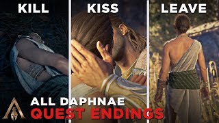 All Daphnae Quest Ending KillKissLeave  Assassins Creed Odyssey [upl. by Weisler]