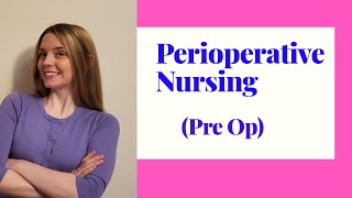 PERIOPERATIVE NURSING PREOP [upl. by Sualokcin]