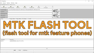 MTK Flash Tool Flash Tool For MTK Feature Phones  romshillzz [upl. by Acirderf]