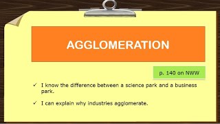 INDUSTRY  Agglomeration [upl. by Acsecnarf]