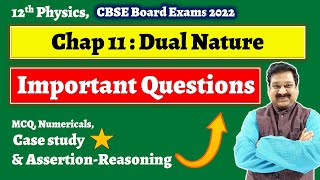 Dual Nature of Radiation amp Matter Important Questions for Boards NCERT Class 12 Physics Chapter 11 [upl. by Etoile]