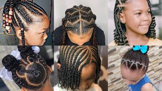 Tresses enfants  coiffure cheveux afro  nattes  Kids Braid hairstyle  Mode Korité 2021 [upl. by Rehportsirhc]