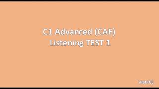 C1 Advanced CAE Listening Test 1 with answers [upl. by Brynn844]