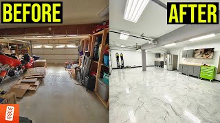 Building a Showroom Style Garage COMPLETE TRANSFORMATION [upl. by Adeline972]