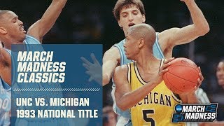 UNC vs Michigan 1993 National Championship  FULL GAME [upl. by Elyrehc769]