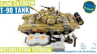 CaDA C61003W T90 Tank  Motorization Tutorial [upl. by Harriott969]