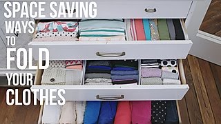 How to Fold Your Clothes to Save Space  HGTV [upl. by Matthews]