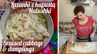 Halushki  Braised Cabbage amp Dumplings  Łazanki  Polish recipes [upl. by Anesusa]