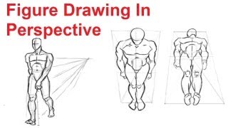 Figure Drawing Lesson 48  How To Draw The Human Figure In Perspective [upl. by Ennaitsirhc]