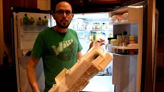 How to replace evaporator fan on a GE Cafe Series refrigerator [upl. by Barnie]