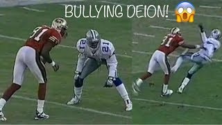 Terrell Owens vs Deion Sanders  PHYSICAL MATCHUP  WR vs CB 1997 [upl. by Altis]