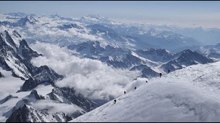 Skiing the 15778ft Mont Blanc [upl. by Ennaus]