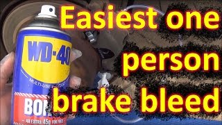 How to BLEED BRAKES by one person [upl. by Haissem]