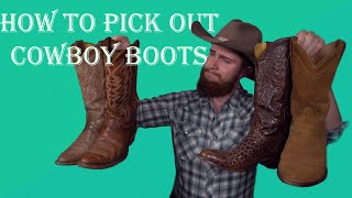 What To Look For When Buying Cowboy Boots [upl. by Matthew227]