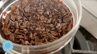 How to Temper Chocolate with Martha Stewart [upl. by Relyhs]