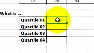 quartiles in excel [upl. by Bridges]