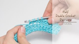 How To Half Double Crochet Decrease [upl. by Bernat]