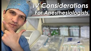 IV insertion considerations for anesthesiologists [upl. by Airemahs128]