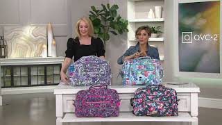 Vera Bradley Signature Iconic Weekender Travel Bag on QVC [upl. by Yreffej933]