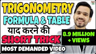 Trigonometry  Trigonometry FormulasTable Trick  Trigonometry Class 101112 Trigonometry Basics [upl. by Arvie54]