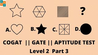 PRACTICE TEST LEVEL 2 PART 3  COGAT  GATE  JOB APTITUDE TEST [upl. by Kowalski308]