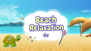 Sleep Meditation for Children  BEACH RELAXATION 4in1  Sleep Story for Kids [upl. by Blondy]