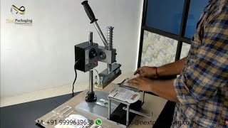 Manual Blister Packing Machine manual blister sealing machine [upl. by Mast]