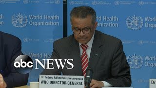 World Health Organization declares coronavirus a pandemic  ABC News [upl. by Ahseuqram]