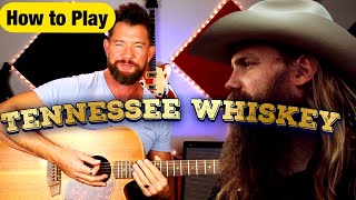 How to Play Tennesse Whiskey on Guitar  simple to amazing all in one lesson [upl. by Niwrehs]