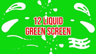 Top 12  Green Screen Liquid Shape  by Green Pedia [upl. by Barcellona]