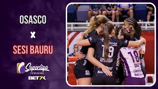 Osasco X Sesi Bauru  MELHORES MOMENTOS  Superliga BET7K Feminina 2324 [upl. by Egduj447]