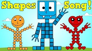 Shapes Song 3  Shapes Nursery Rhyme For Kids [upl. by Ellak787]