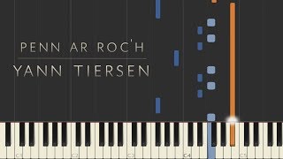 Penn ar Roch  Yann Tiersen \\ Synthesia Piano Tutorial [upl. by Island]