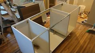 EASY  How to Install an Ikea Kitchen Island [upl. by Vevina245]