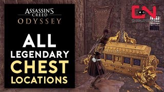 Assassins Creed Odyssey  All 17 Legendary Chest Locations [upl. by Eilama]