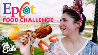 Ultimate Epcot Food Challenge Trying All Of The Iconic Eats [upl. by Annovy]