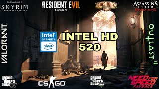 Intel HD Graphics 520 Gaming Test  2020 [upl. by Hornstein]