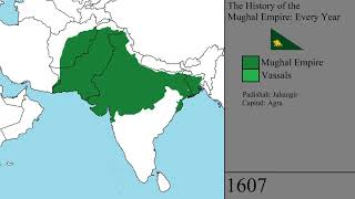 The History of the Mughal Empire Every Year [upl. by Ellecram773]