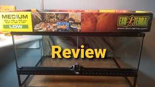 Exo Terra Medium Low Terrarium review [upl. by Omlesna716]