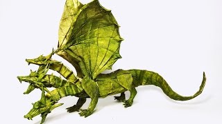 Top 10 Most Amazing Origami Dragons Of All Time  2016 [upl. by Anaimad]