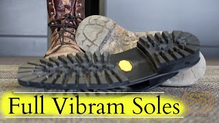 Work Boots Full Restoration  Full Vibram Soles [upl. by Tarrah]