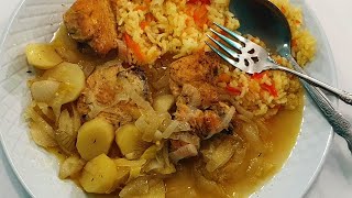 Como Hacer Pollo Encebollado Guatemalteco Con Mama Jose [upl. by Arvell]