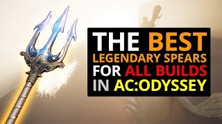 The BEST Legendary Spears In AC Odyssey [upl. by Wadesworth582]