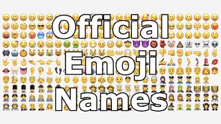 Official names of all emojis as said by Siri [upl. by Kellda]