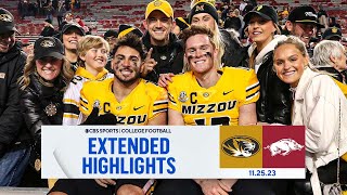 No 9 Missouri vs Arkansas Extended Highlights  CBS Sports [upl. by Mcclain883]