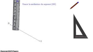 tracer une médiatrice avec léquerre [upl. by Fenn]