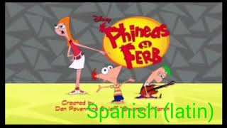 Phineas and Ferb One Line Intro Multilanguage [upl. by Elleirda683]