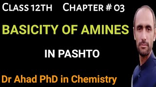 BASICITY OF AMINES  CLASS 12TH  DR AHAD [upl. by Fanchon171]